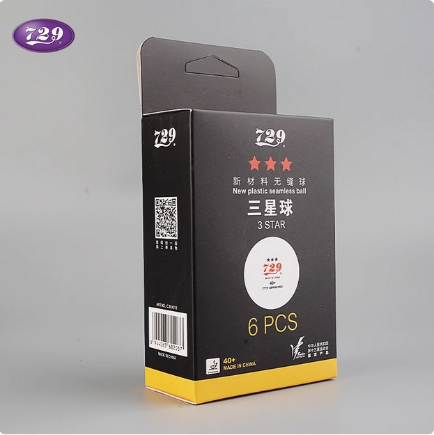 729乒乓球三星级红标省队全运会训练比赛用球无缝40新材料3星40+
